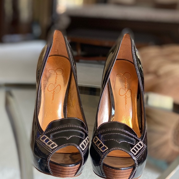 Jessica Simpson Peep Toe Pumps Heels - Picture 7 of 8